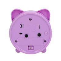 Fun purple design with playful ear-shaped details