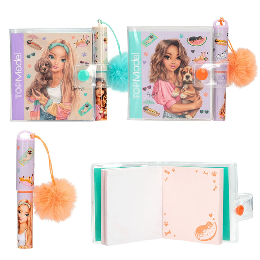 TOPModel Sunny Dog Mini Notebook with Ballpen Set