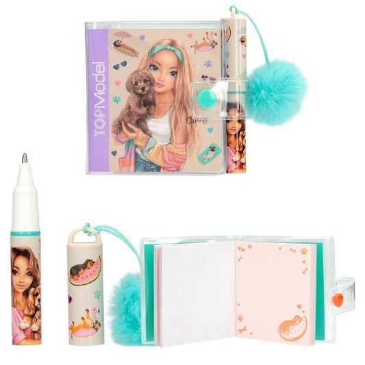 Includes a mini notebook and matching ballpen