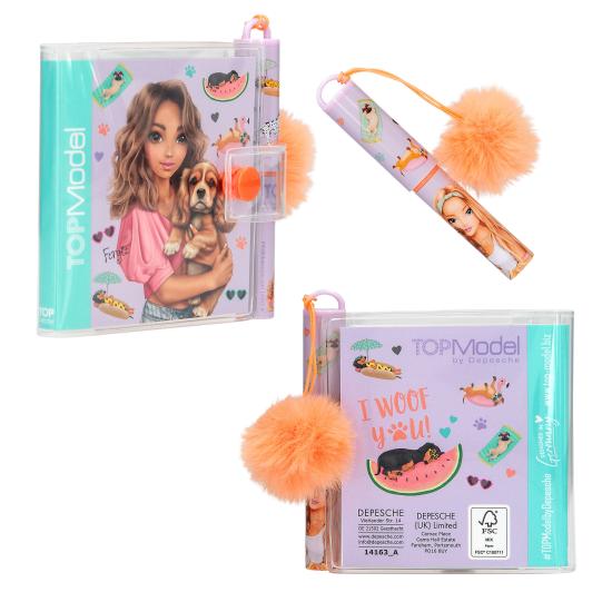 Ballpen features a soft pom-pom pendant