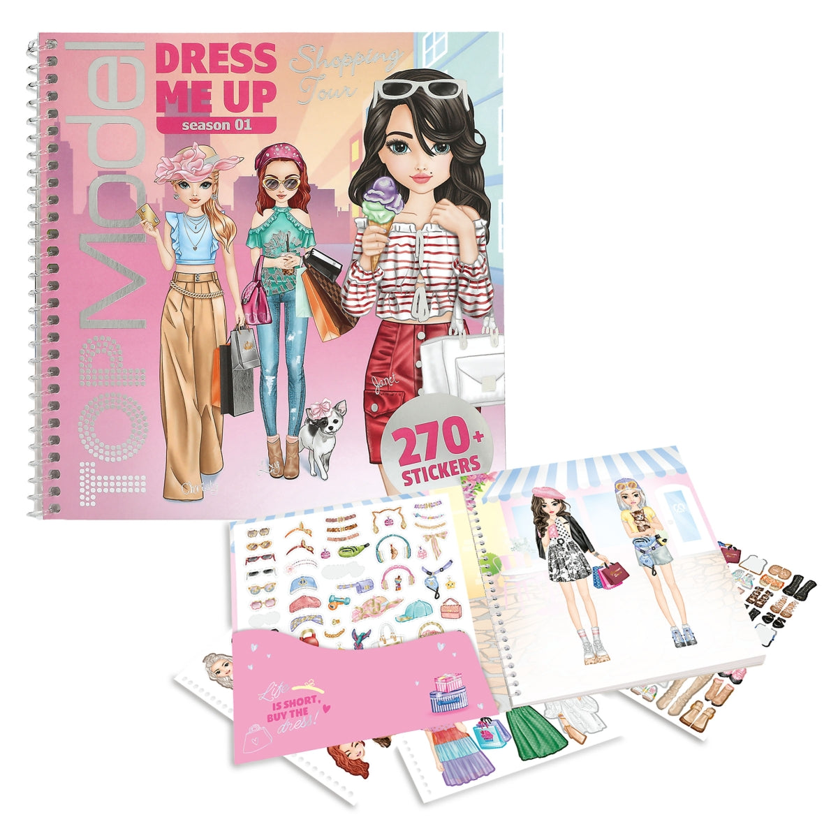 TOPModel Dress Me Up Shopping Tour Sticker Book