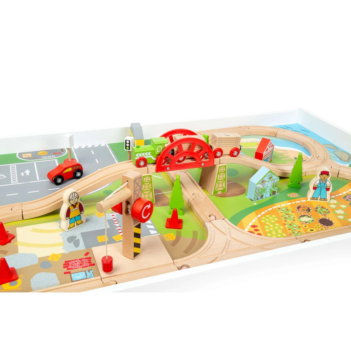 50-piece train table for kids