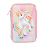 Large unicorn artwork on the front