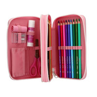Two separate zip compartments for organisation