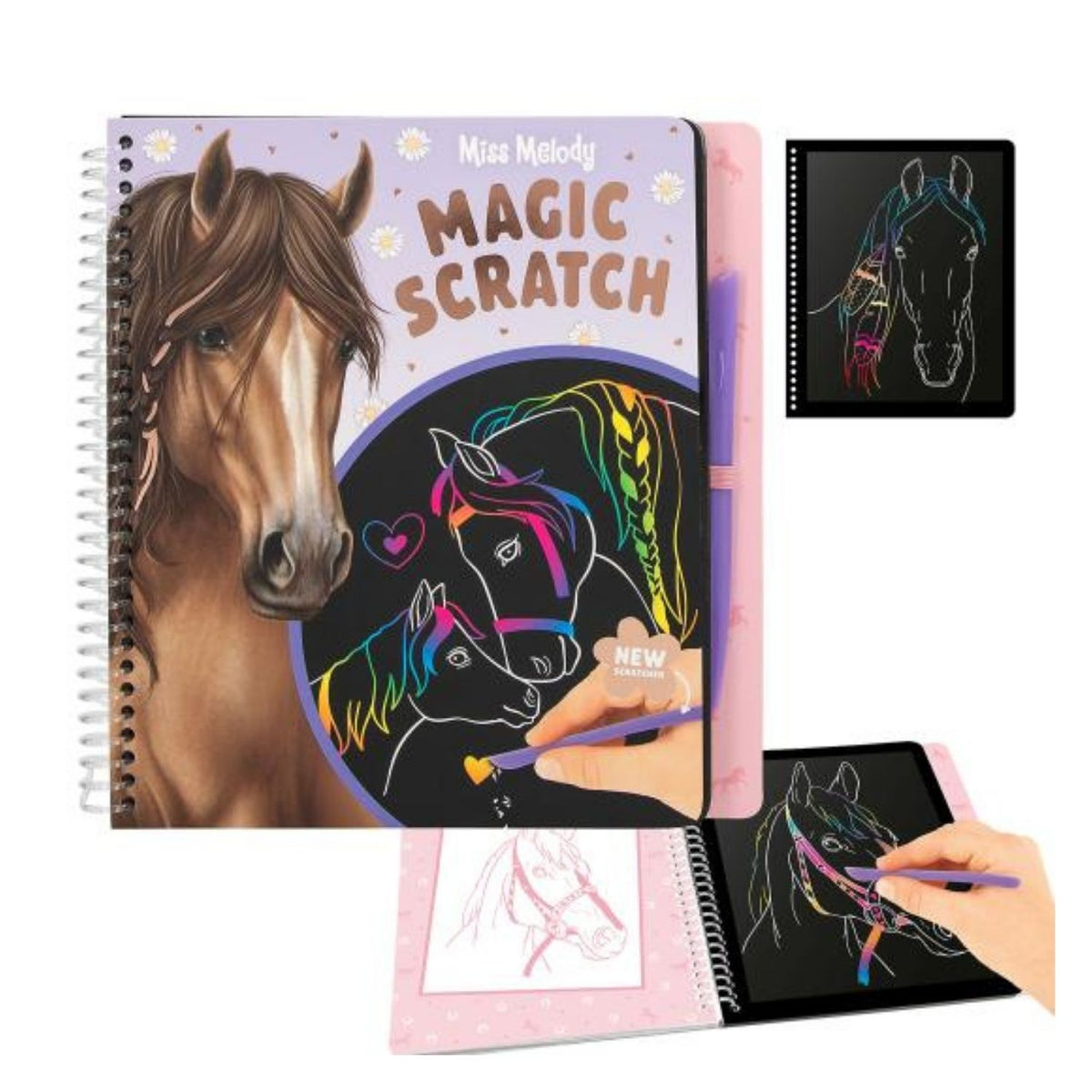 toys at foys - miss melody scratch book front