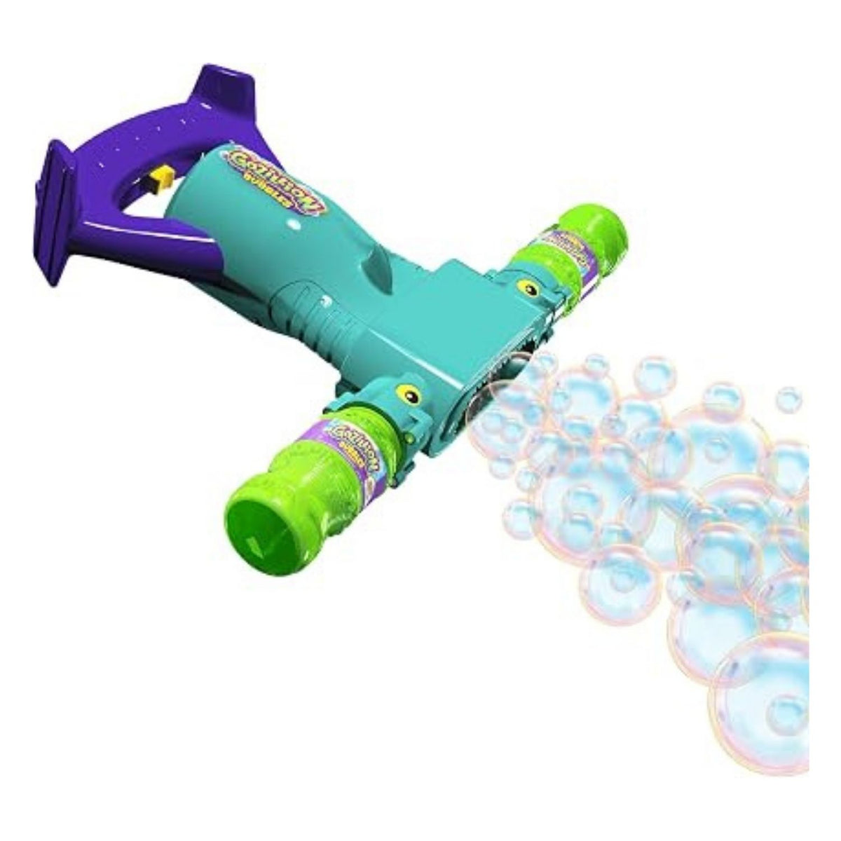 bubble gun blowing bubbles 