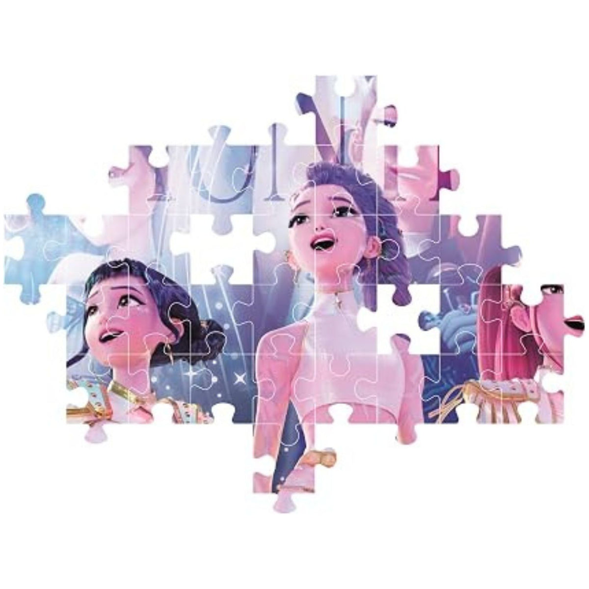 puzzle half built