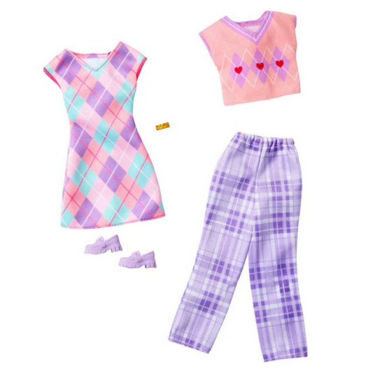 Barbie Fashion Outfits - Plaid Set