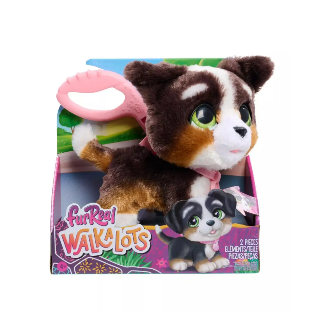 Furreal Walk-A-Lots Bernedoodle in box