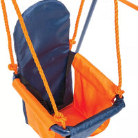 Durable outdoor toddler fun swing with safety lap strap