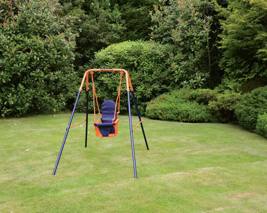Foldable toddler swing for easy storage and portability