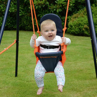 Comfortable and secure toddler swing for outdoor play