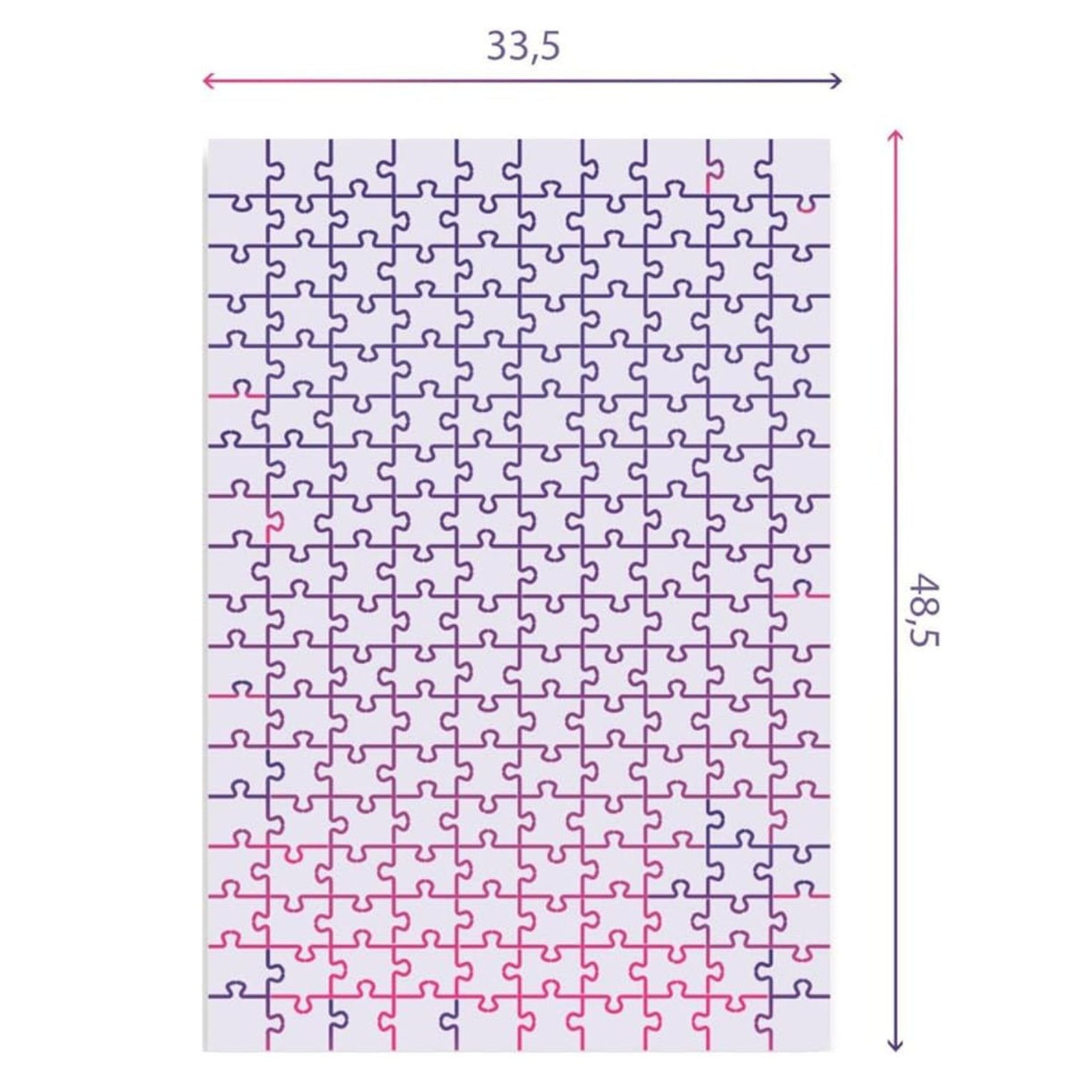 measurements for jigsaw puzzle 