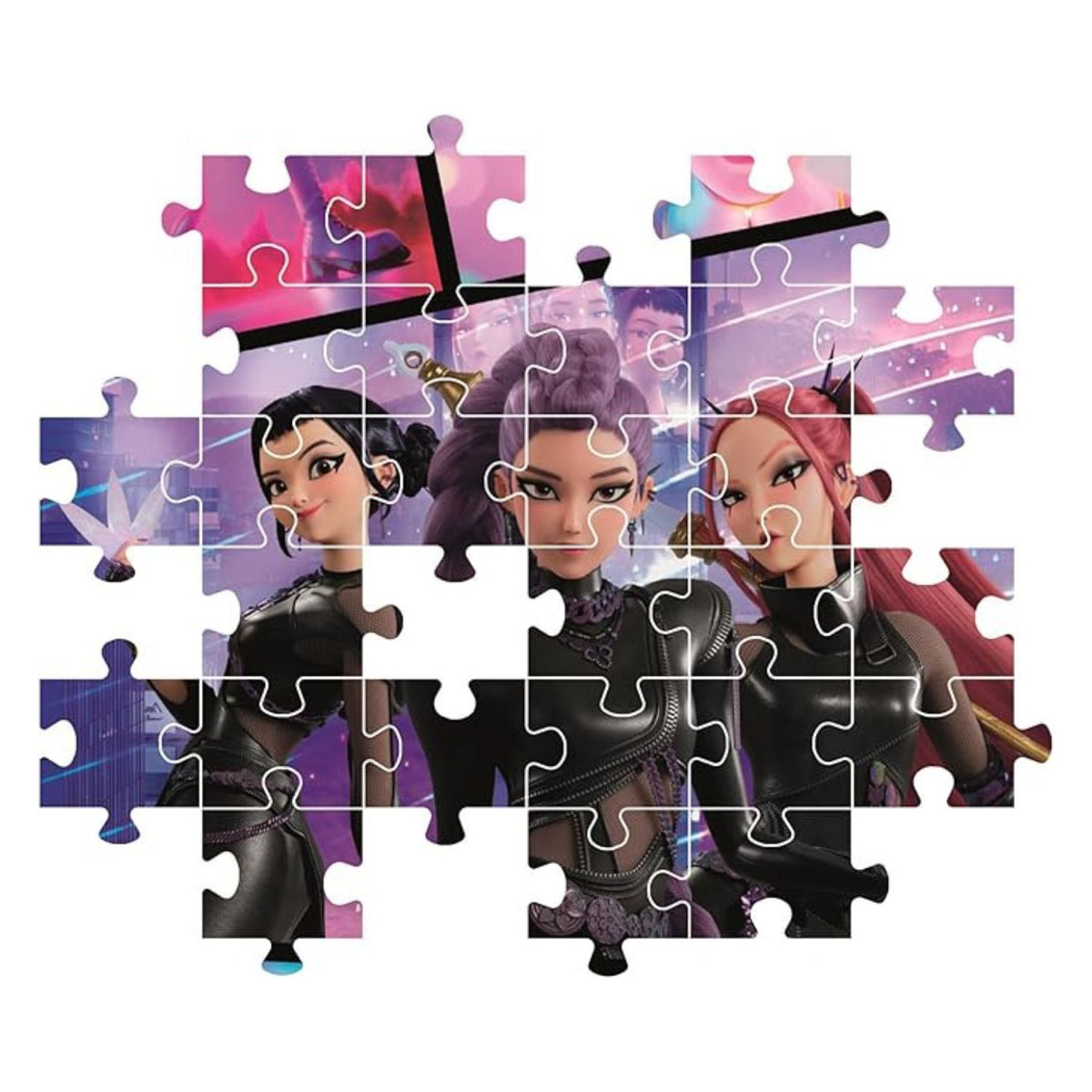 puzzle half built