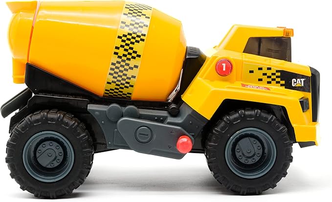 side angle of CAT construction truck