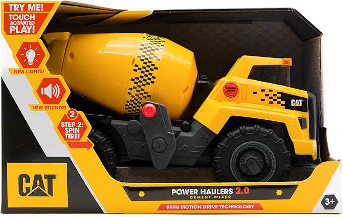 retail packaging of yellow truck 