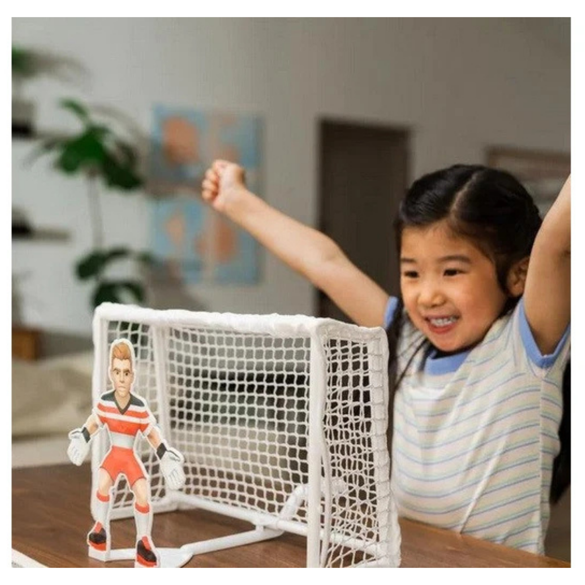 child celebrating