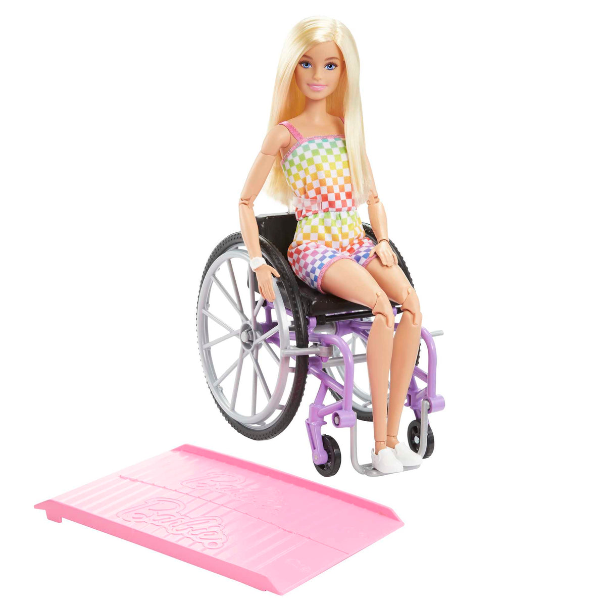 Barbie Fashionistas Blonde Doll Wheelchair And Ramp