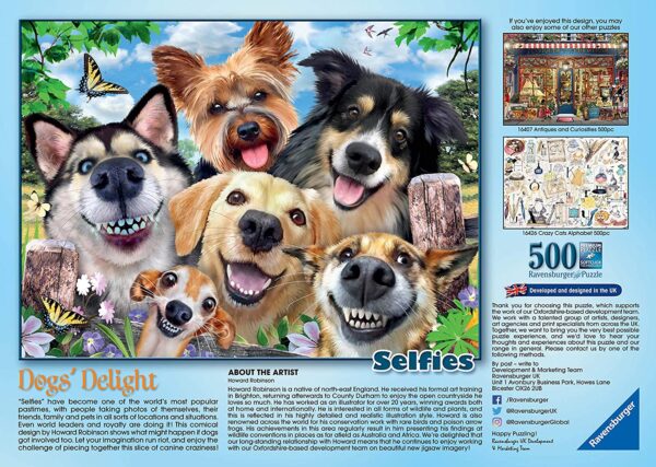 Ravensburger Selfies Dogs Delight 500 Piece