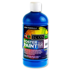 Icon Poster Paint 500ml Cyan