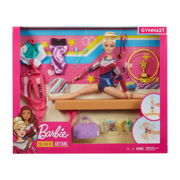 Barbie Gymnastic Playset with Doll and Accessories