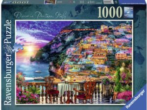 Ravensburger Dinner in Positano Italy 1000 Piece Jigsaw Puzzle for Adults and for Kids Age 12 and Up