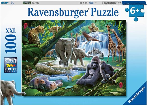 Ravensburger 12970 Jungle Families 100 Piece Jigsaw Puzzle