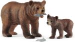 Schleich Wild Life Grizzly Bear Mother with Cub
