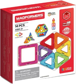 Magformers 701003 Basic 14-piece Magnetic Construction Toy