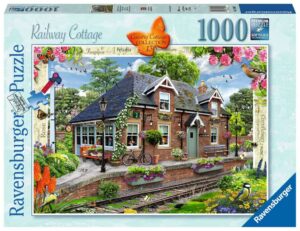 Ravensburger Country Cottage No.13 – Railway Cottage 1000 piece Jigsaw Puzzle for Adults & for Kids – 13989