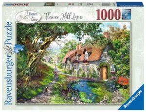 Ravensburger Down the Lane No.1 Flower Hill Lane 1000 piece Jigsaw Puzzle for Adults & for Kids – 16777