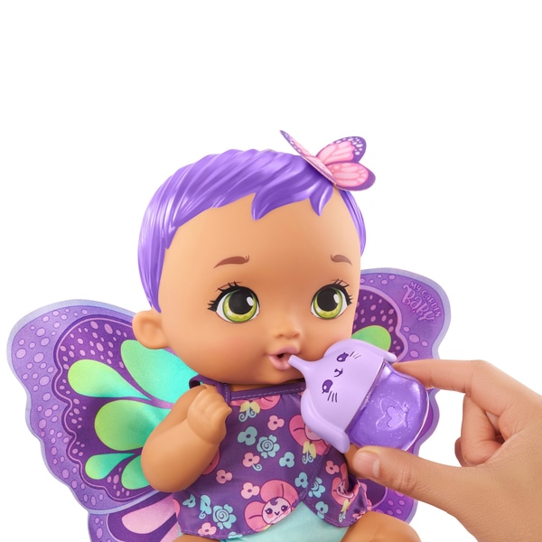 My Garden Baby Feed & Change Baby Butterfly Doll Purple