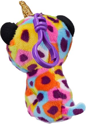 TY 35229 Giselle Leopard W/Horn-Boo Key Clip, Multicolored