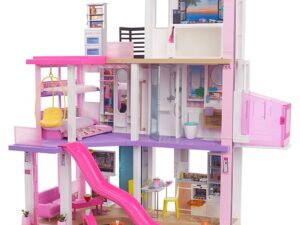 New Barbie DreamHouse Dollhouse with Pool, Slide, Elevator, Lights & Sounds