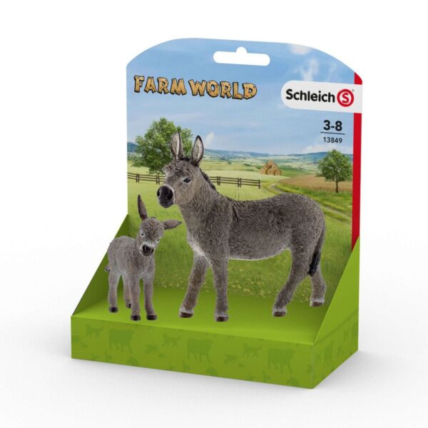 Schleich 13849 Donkey and Foal