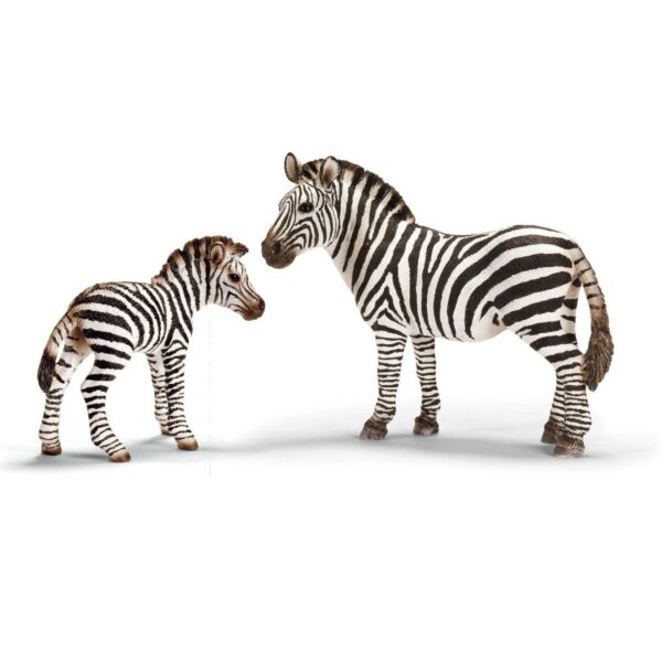 Schleich 14797 Zebra female and zebra foal
