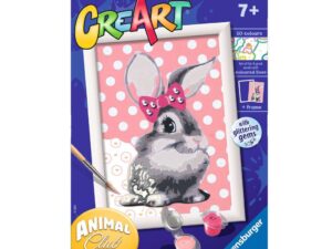Ravensburger CreArt Cuddly Bunny Paint By Numbers For Children – Painting Arts and Crafts For Kids Age 7 Years and Up – 28933