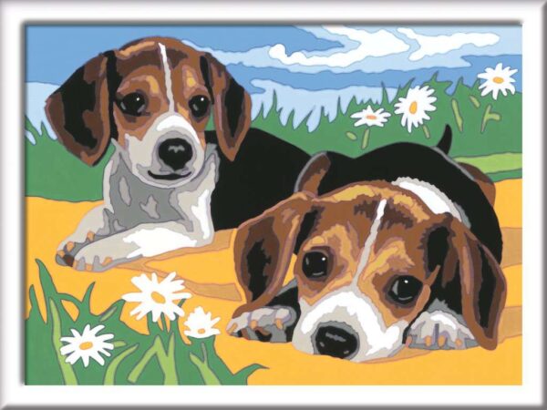 Ravensburger CreArt Jack Russell Puppy Paint By Numbers For Children – Painting Arts and Crafts For Kids Age 7 Years and Up – 28939
