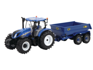 Britains New Holland T6 Tractor with Trailer Play Set
