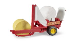 Bruder 02122 Bale wrapper with round bales