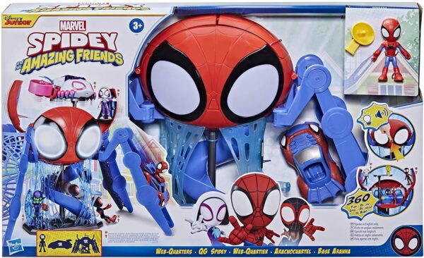 F1461 Spidey And His Amazing Friends Web-Quarters Playset
