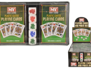 2 Packs Of Playing Cards With 5 Poker Dice “M.Y.”