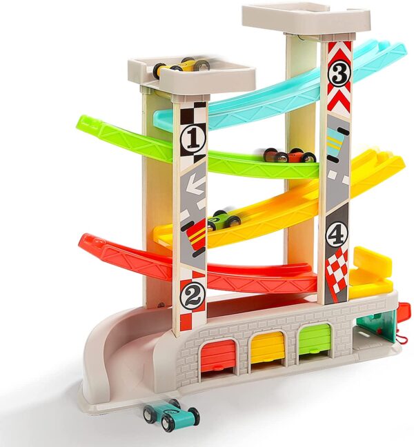 Top Bright – Wooden Car Ramp Toys