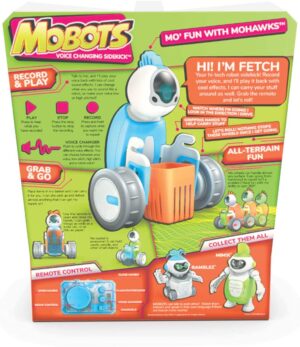 HEXBUG MoBots Fetch – RC Record and Talking Robot Kit with Motor Lights and Sound