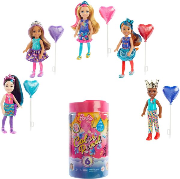 ​Barbie Chelsea Color Reveal Doll with 6 Surprises