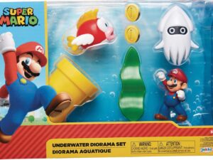 Nintendo Super Mario Underwater 2.5″ Figure Diorama Play Set