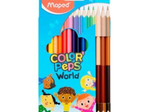 Maped Color’peps Pkt.12 Colouring Pencils & 3 Duo Skin Tones