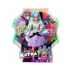 Barbie Extra Doll Blue hair And Spinning Wheel