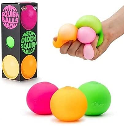 Neon Diddy Squish Ball Tactile Fidget Toys