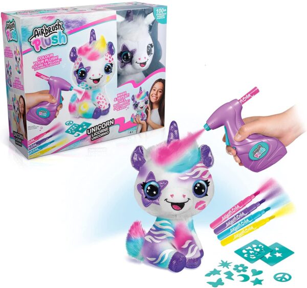 Airbrush Plush Unicorn Toy